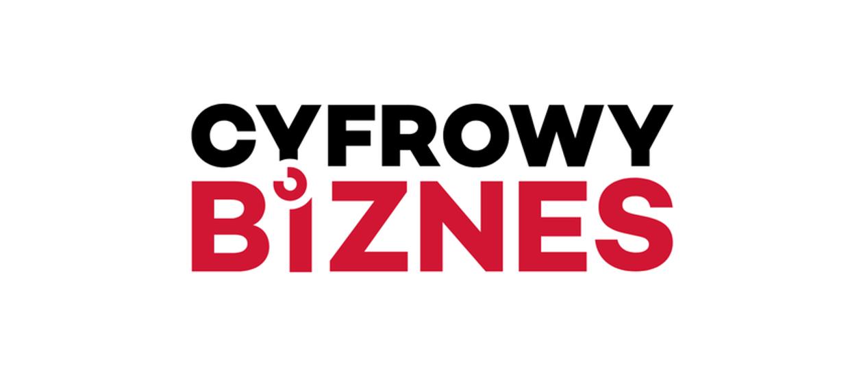 Biała plansza z napisem w kolorze z czarno-czerwonym cyfrowy biznes